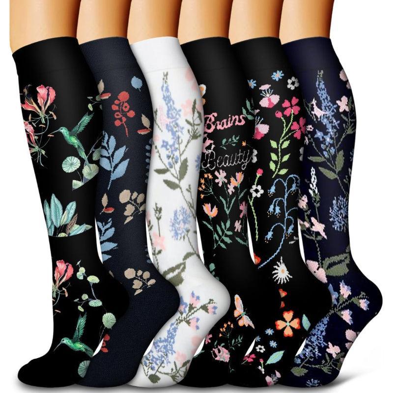 6 Pairs Copper Compression Socks-Plantar Socks