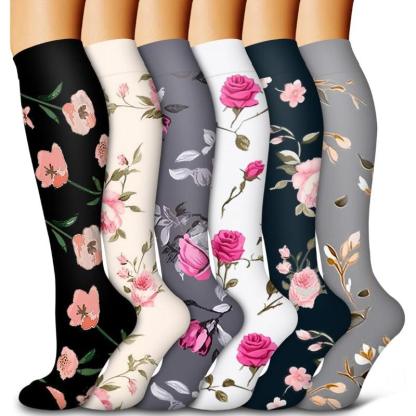 6 Pairs Copper Compression Socks-Plantar Socks