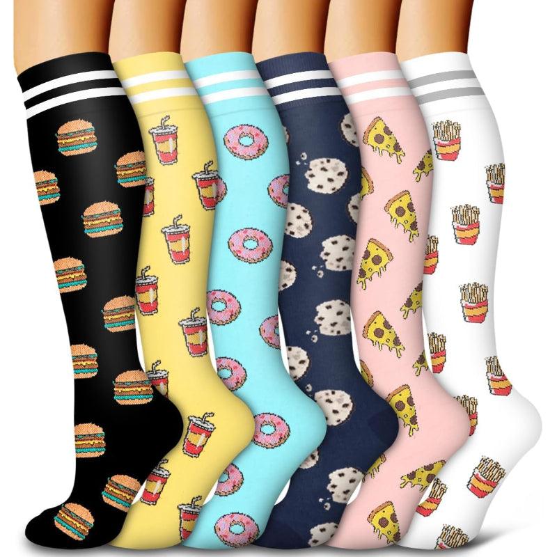 6 Pairs Copper Compression Socks-Plantar Socks
