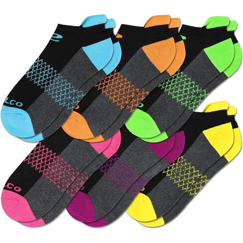 6 Pairs Running Athletic Cushioned Toe Socks-Plantar Socks