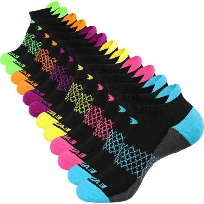 6 Pairs Running Athletic Cushioned Toe Socks-Plantar Socks