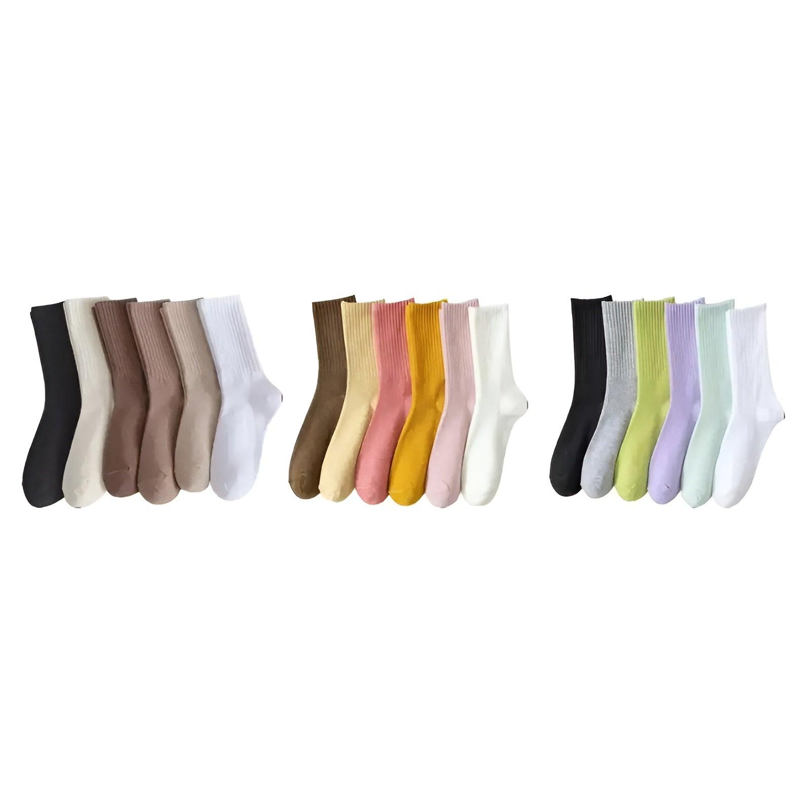 Soft And Comfortable Ribbed Socks Set-Plantar SocksSoft And Comfortable Ribbed Socks Set - Image 7