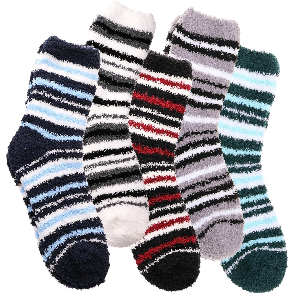 Pairs of 5 Cozy Plush Fleece Warm Wear Women Fuzzy Socks Winter