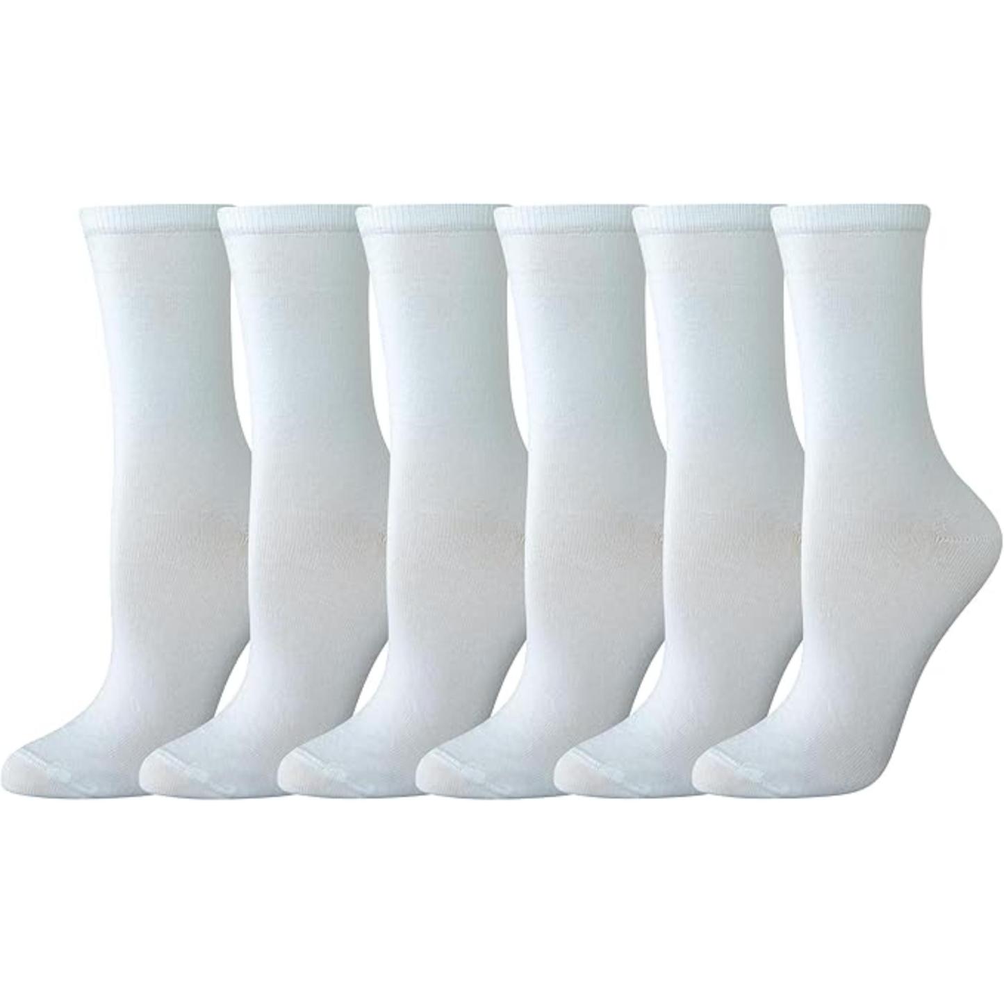 Pack Of 6 Women Crew Socks