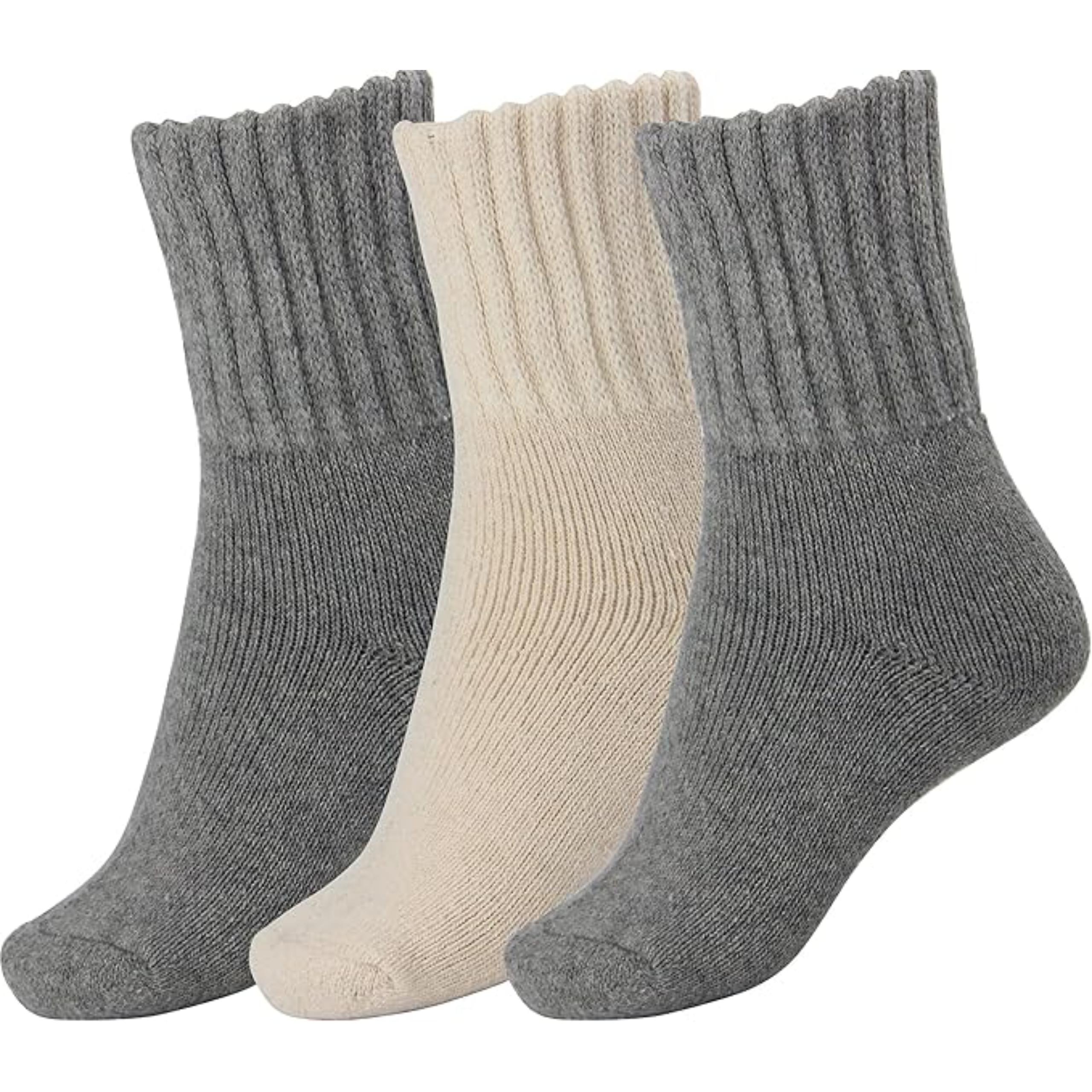 Women Winter Solid Thick Warm Crew SocksSolid Colored Thick Warm Socks For Winter - Image 10