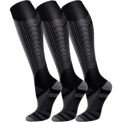 3 Pairs Of Stretchable Compression Socks For Everyday Wear-Plantar Socks