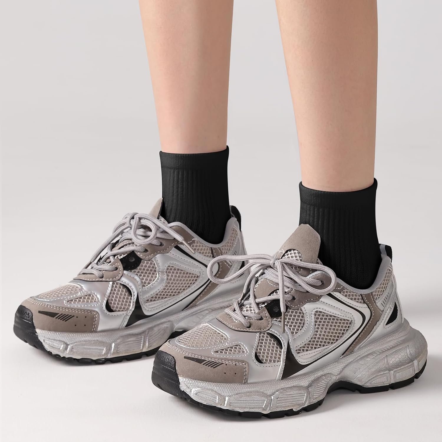 6 Pair Casual Mini Crew Socks For Everyday Comfort