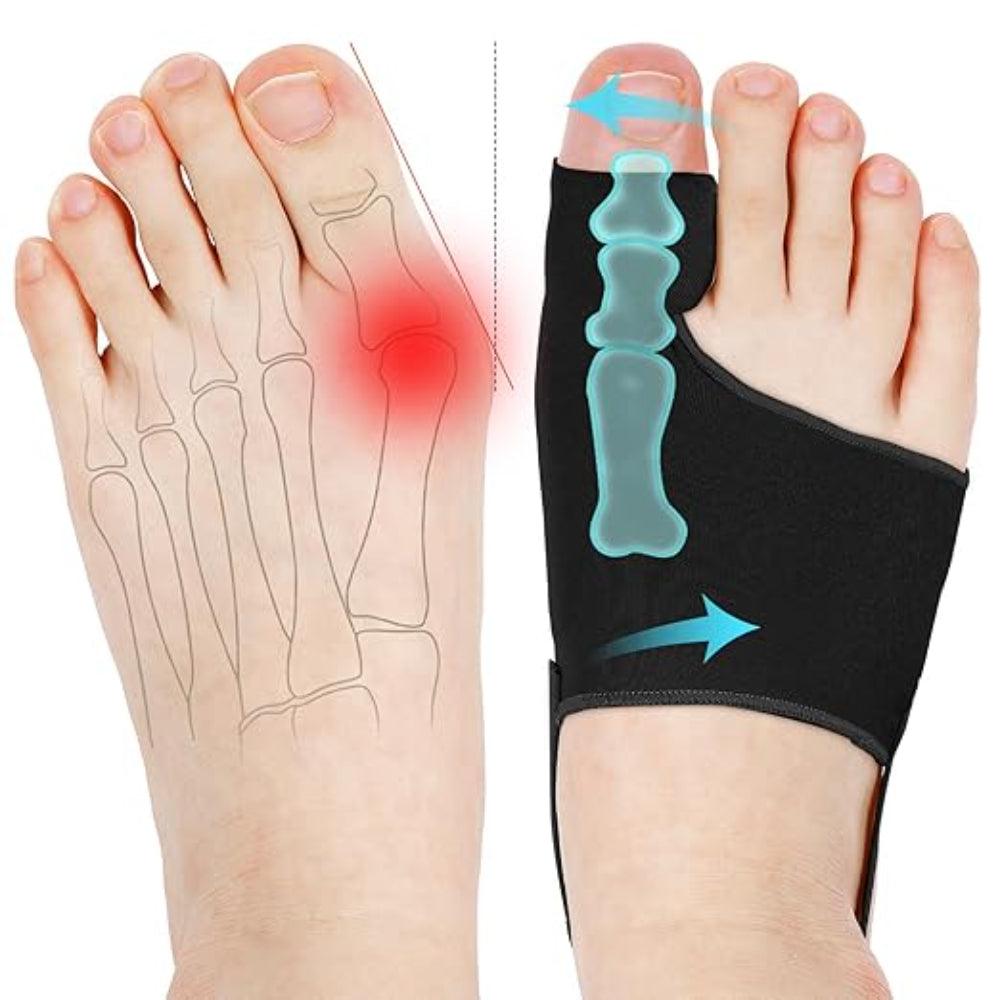 1 Pair Orthopedic Toe Straightener With Elastic Support Bunions Relief Socks-Plantar Socks