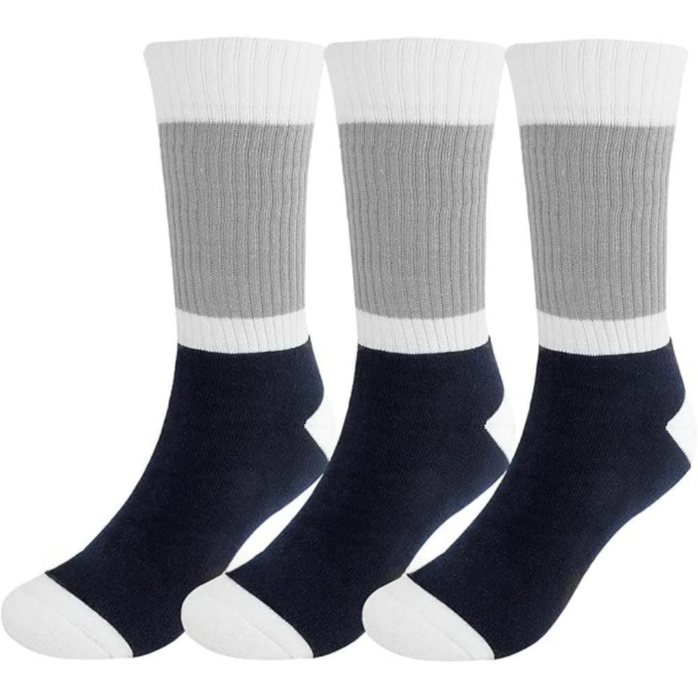 3 Pairs Classic Cushioned Socks - Everyday Comfort and Versatility-Plantar Socks