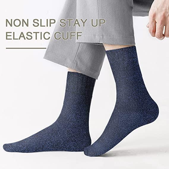 Warm Winter Socks | Thermal Merino Wool Socks For Men - Pack Of 5-Plantar Socks
