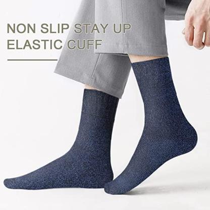 Warm Winter Socks | Thermal Merino Wool Socks For Men - Pack Of 5-Plantar Socks
