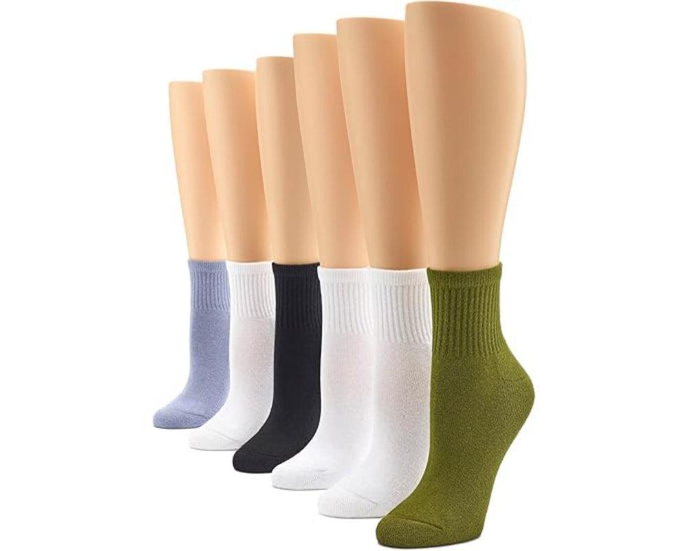 6 Pair Versatile Comfy Cushioned Socks For Daily Wear-Plantar Socks