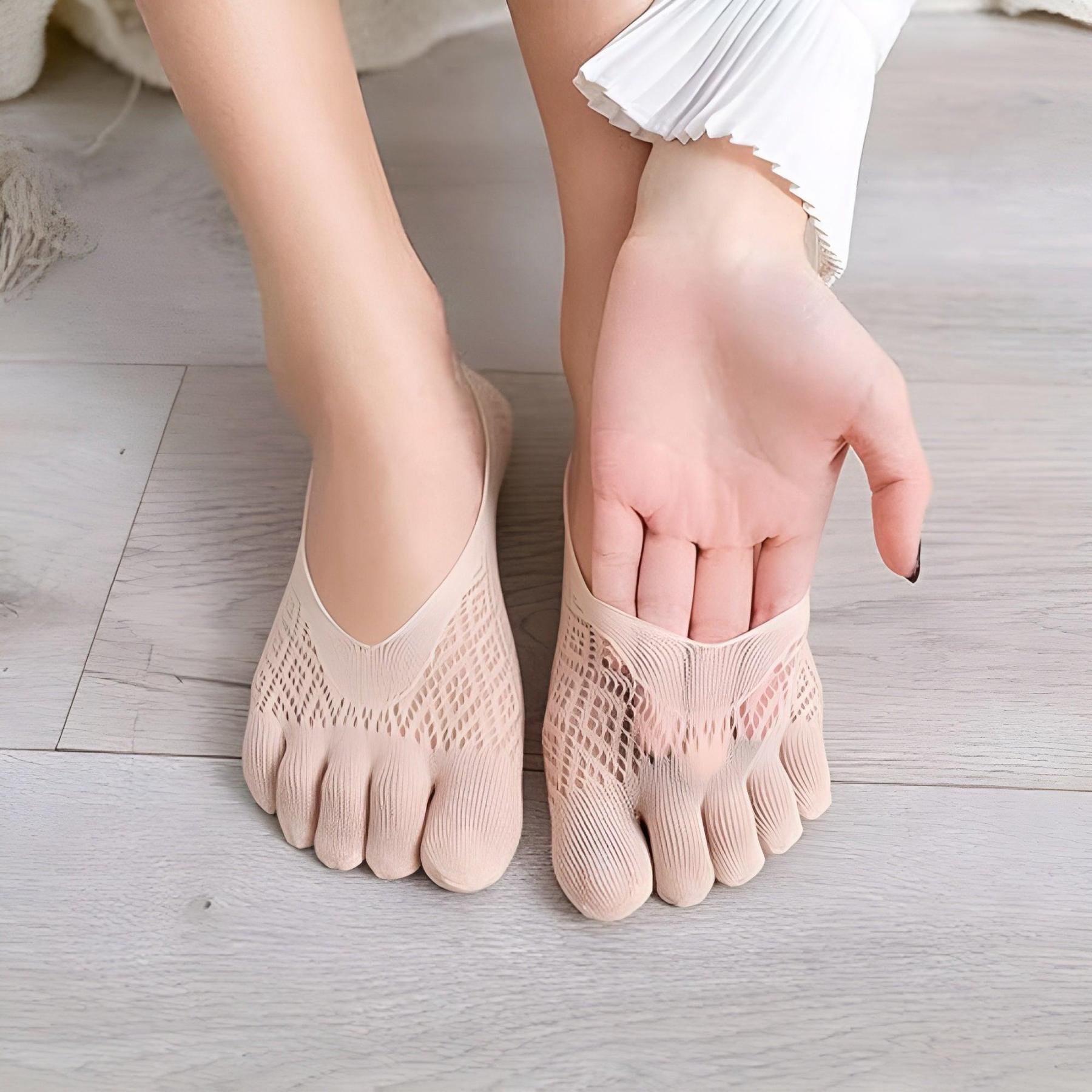 5 Pair Anti Bunion Socks With Non Slip Silicone-Plantar Socks