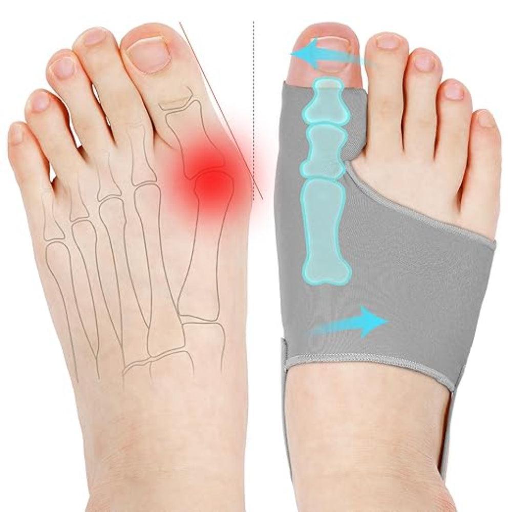 1 Pair Orthopedic Toe Straightener With Elastic Support Bunions Relief Socks-Plantar Socks