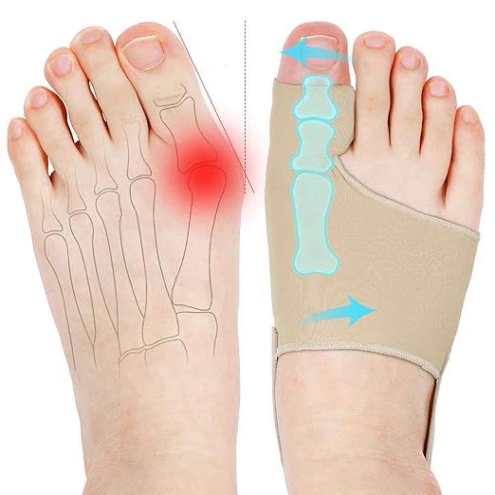 1 Pair Orthopedic Toe Straightener With Elastic Support Bunions Relief Socks-Plantar Socks