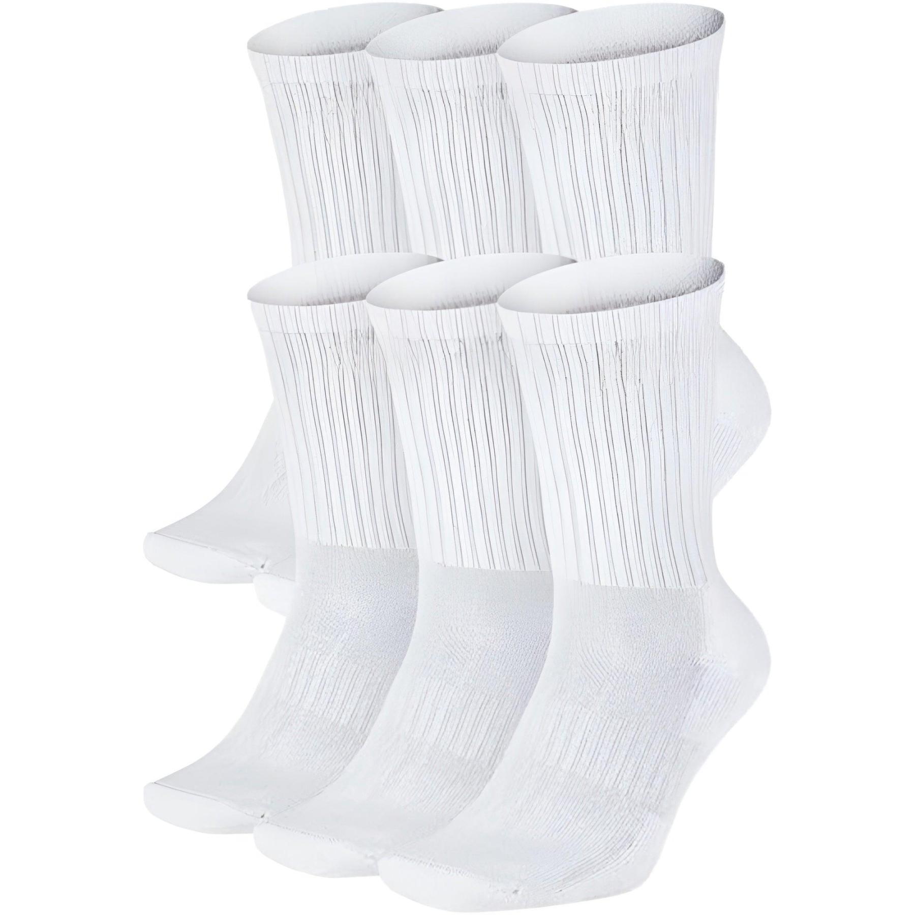 Pack Of 6 Pairs Classic Cushioned Crew Socks-Plantar Socks