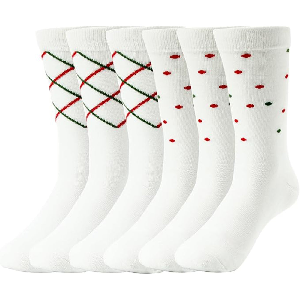 Pack Of 6 Festive And Classic Cushioned Socks Set-Plantar Socks