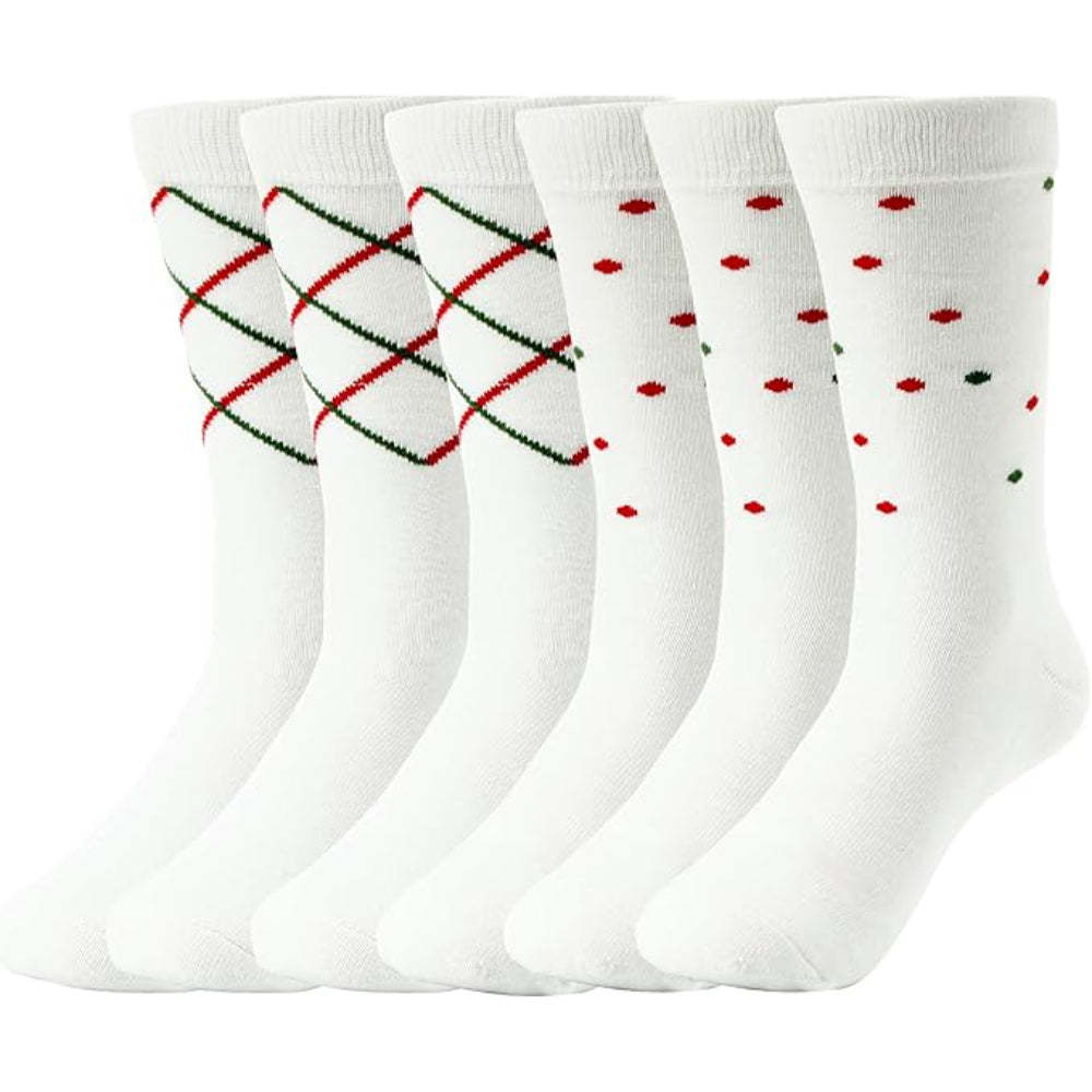 Pack Of 6 Festive And Classic Cushioned Socks Set-Plantar Socks