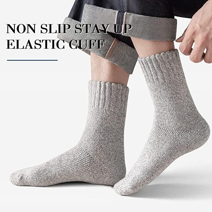 Warm Winter Socks | Thermal Merino Wool Socks For Men - Pack Of 5-Plantar Socks