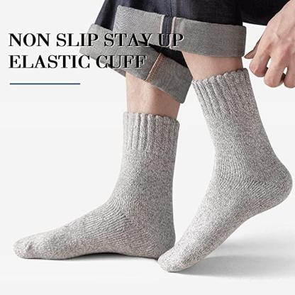 Warm Winter Socks | Thermal Merino Wool Socks For Men - Pack Of 5-Plantar Socks