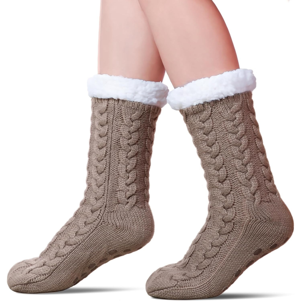 Women Winter Super Soft Warm Cozy Fleece Lined Fuzzy Slipper Socks