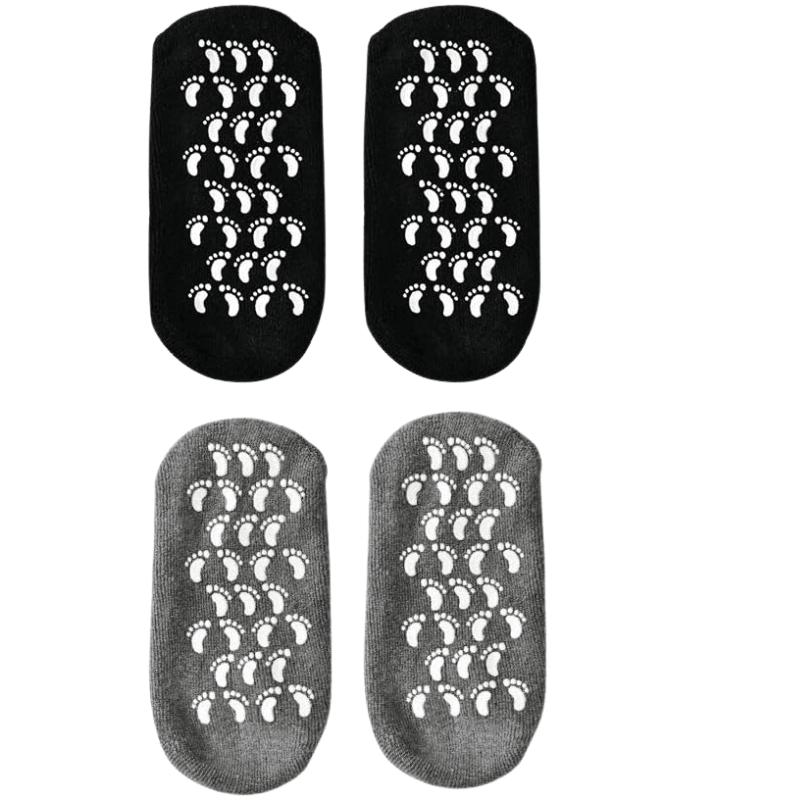 2 Pack Of Moisturizing Gel Socks For Dry Areas-Plantar Socks