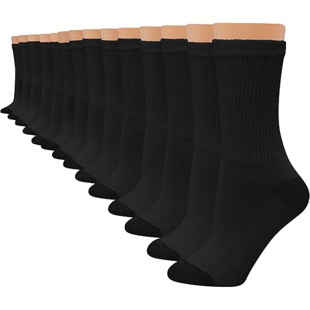 Versatile Crew Cushioned Socks For Daily Wear-Plantar Socks