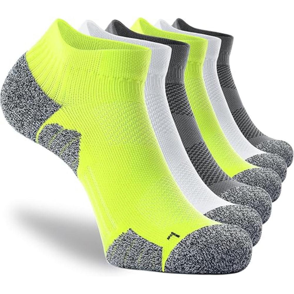 6 Pair Low Cut Athletic Compression Arthritis Socks-Plantar Socks