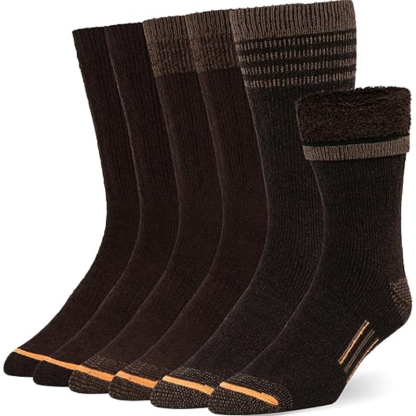 Pair Of 3 Thermal Merino Wool Hiking Socks For Winter Trekking