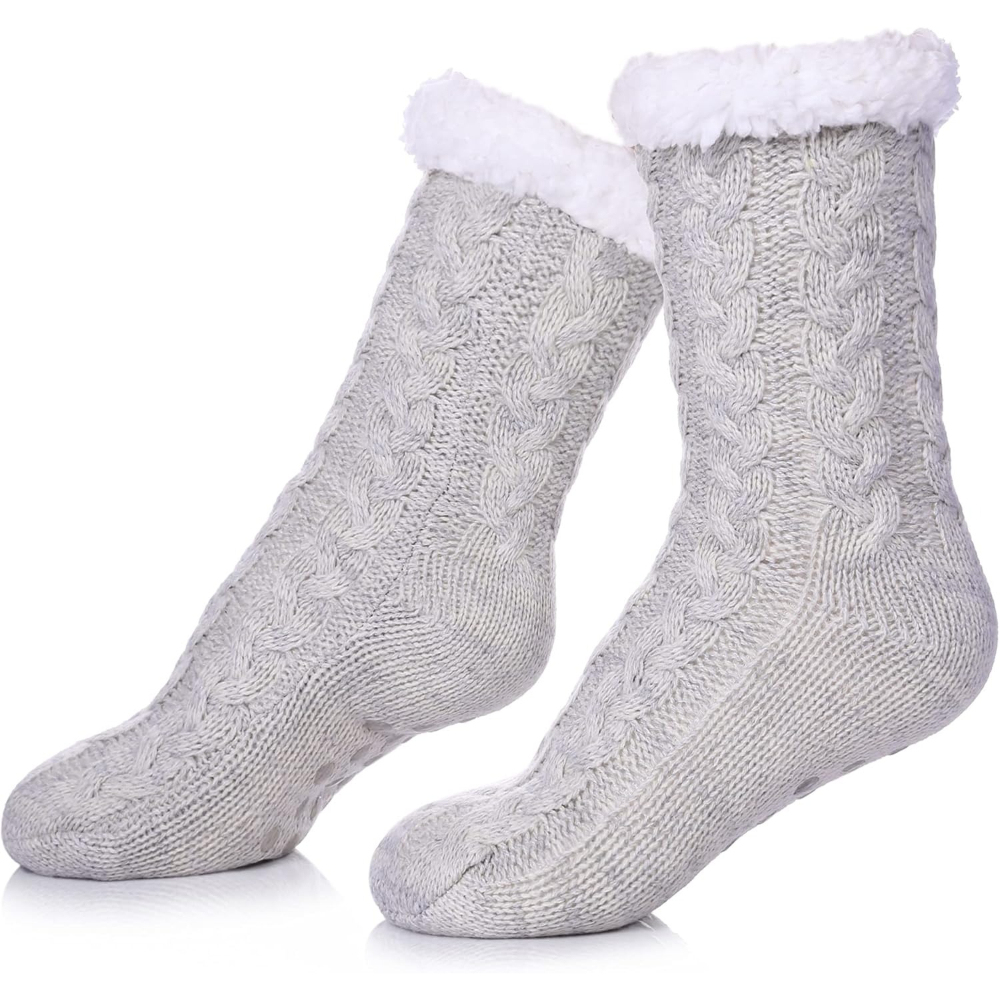 Women Winter Super Soft Warm Cozy Fleece Lined Fuzzy Slipper Socks