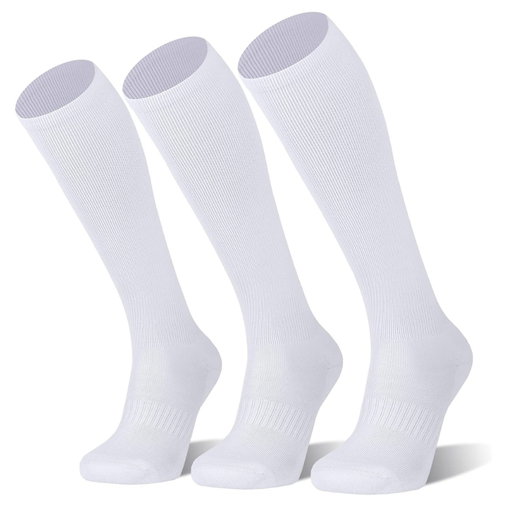 Pack of 3 Baseball Soccer and Softball Over the Calf Knee High Socks for Kids Youth Men and Women