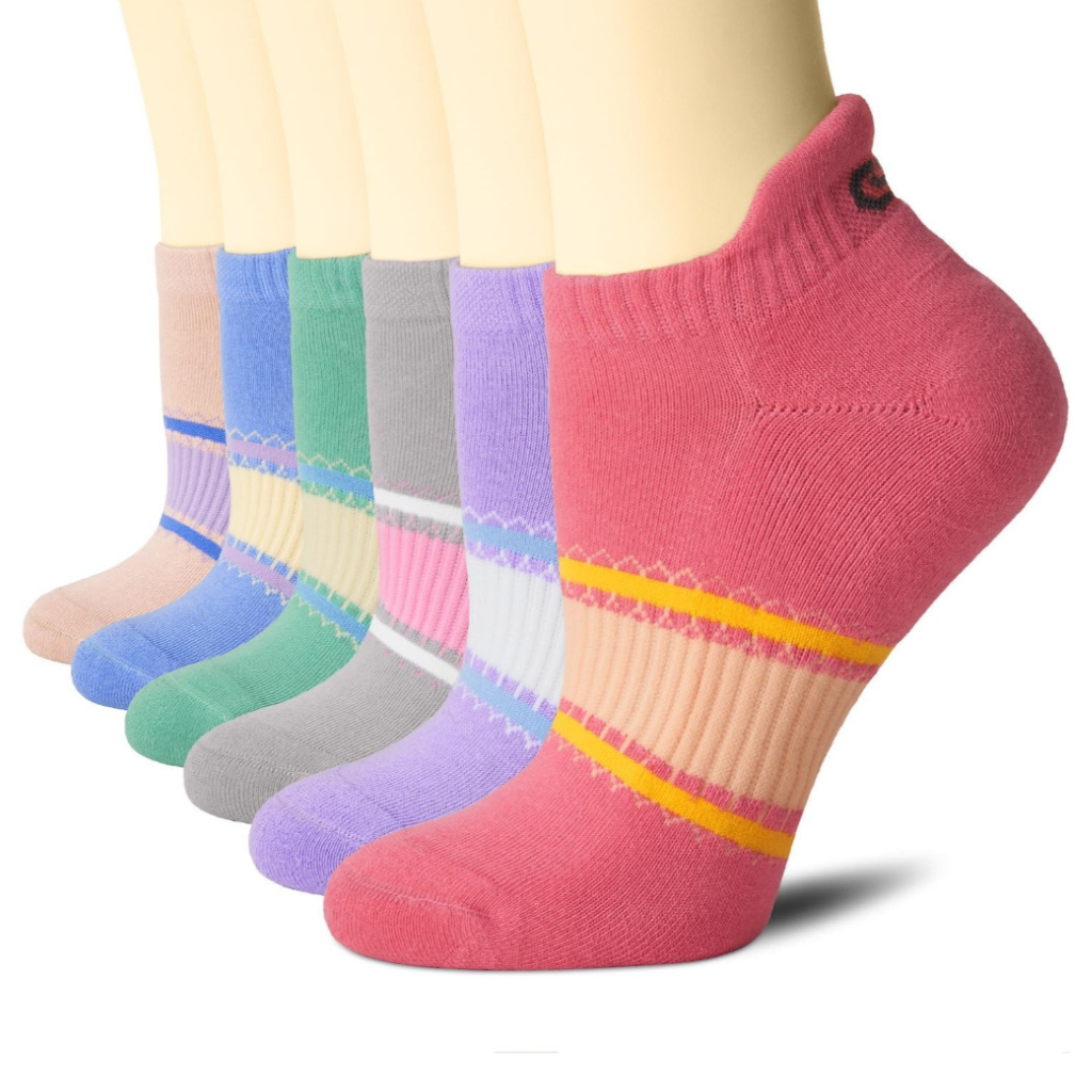 6 Pairs Men and Women Ankle Low Cut Athletic Sports Running Socks