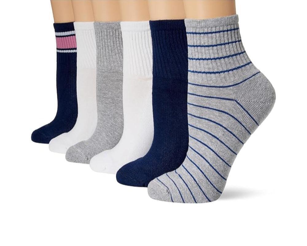 6 Pair Versatile Comfy Cushioned Socks For Daily Wear-Plantar Socks