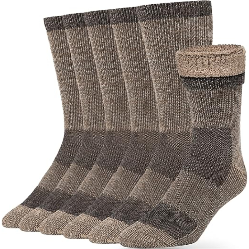 Pair Of 3 Thermal Merino Wool Hiking Socks For Winter Trekking