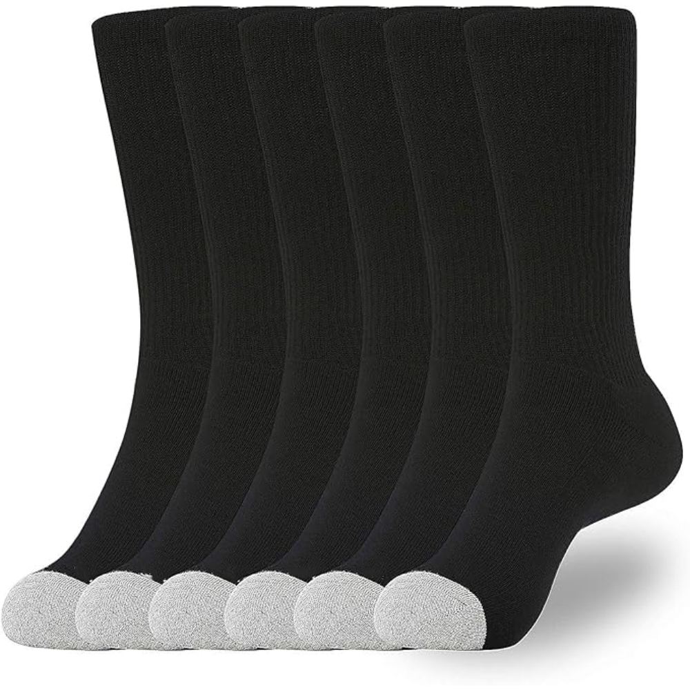 Pack Of 6 Festive And Classic Cushioned Socks Set-Plantar Socks