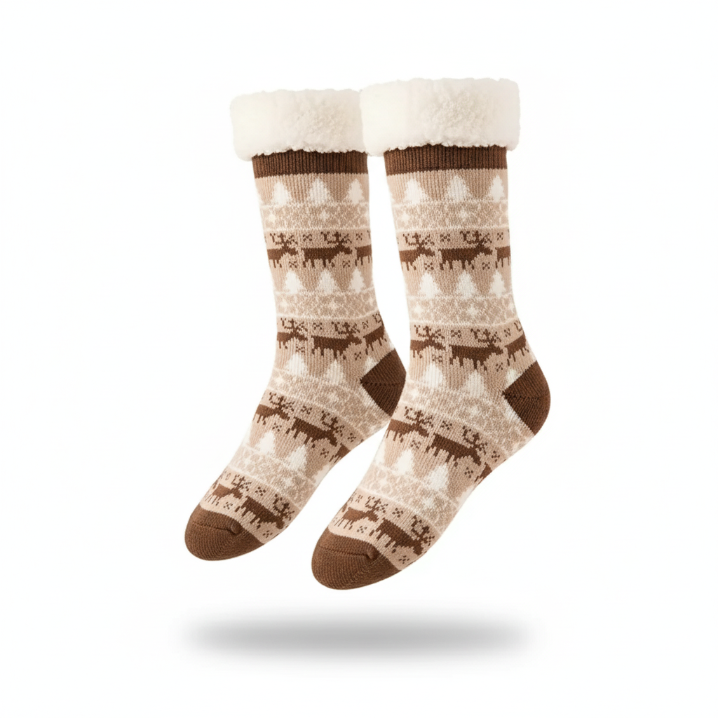 Soft Plush Fleece Lined Christmas Socks For WomenSoft Plush Fleece Lined Christmas Socks For Women - Image 22