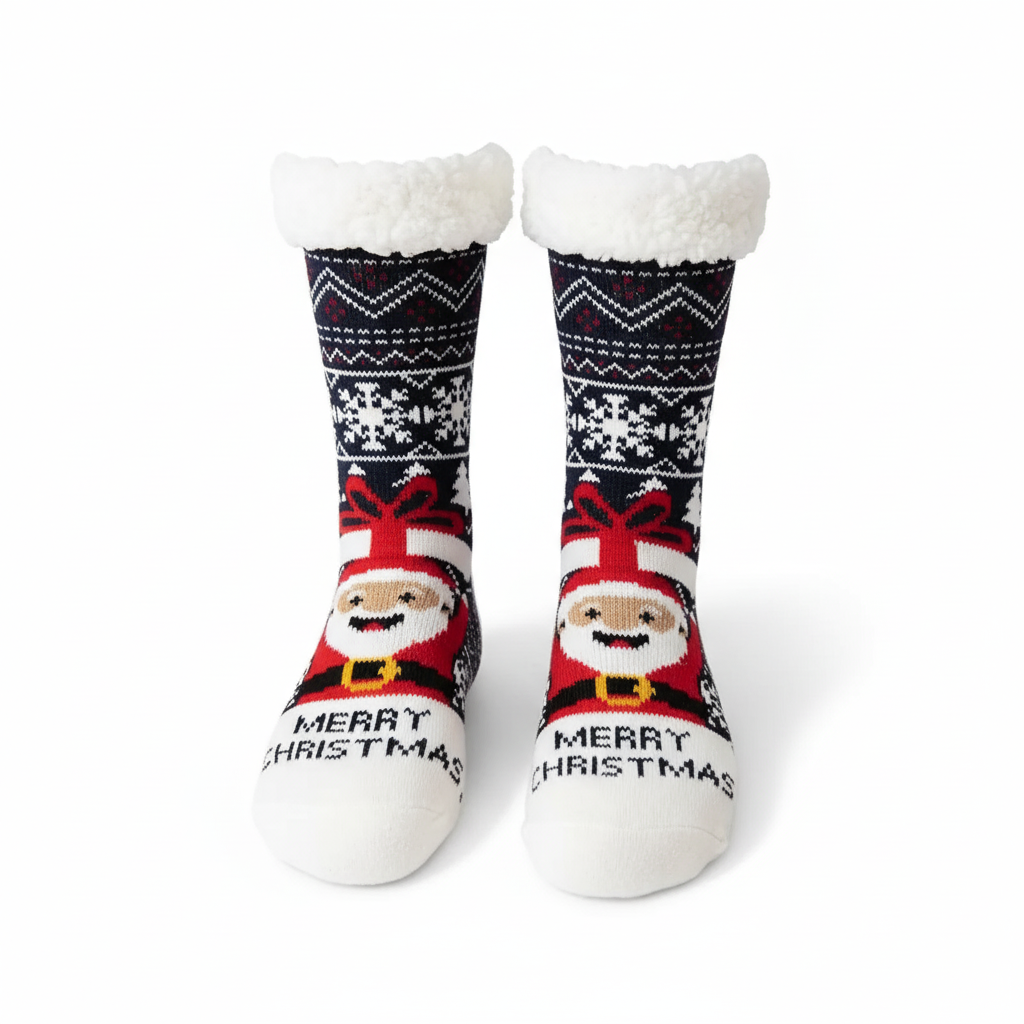 Soft Plush Fleece Lined Christmas Socks For WomenSoft Plush Fleece Lined Christmas Socks For Women - Image 15