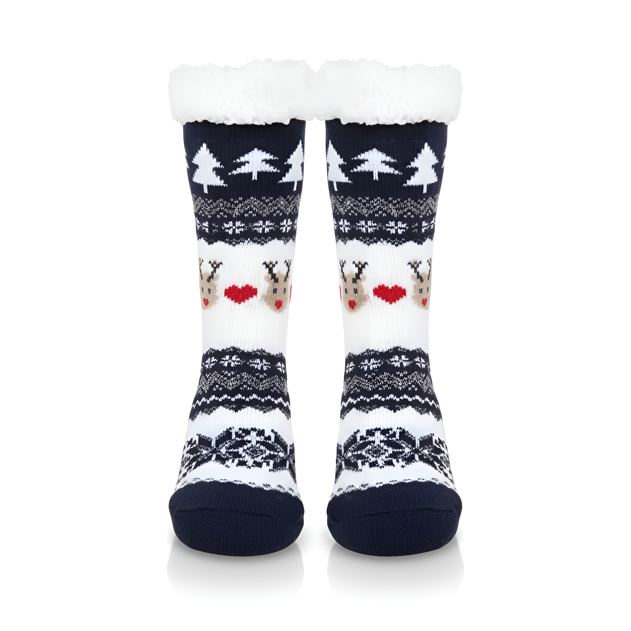 Warm And Cozy Cartoon Print Fleece Lined Socks For Women