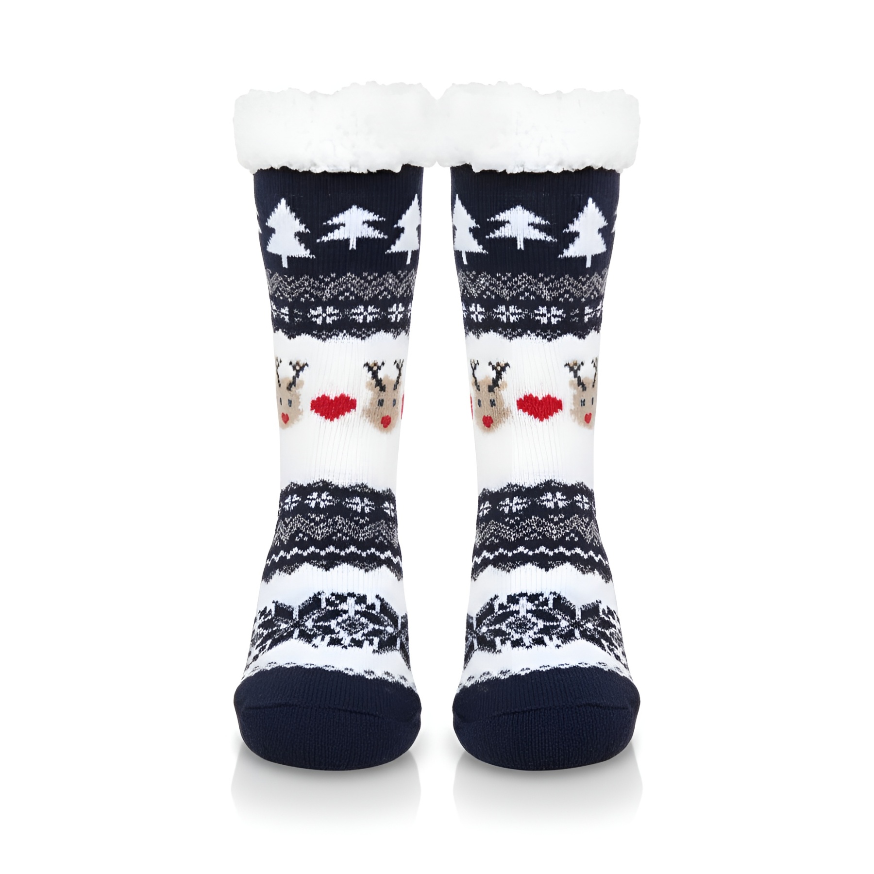 Warm And Cozy Cartoon Print Fleece Lined Socks For Women