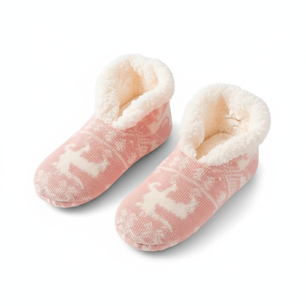 Non Slip Warm Plush Fleece Socks For Women