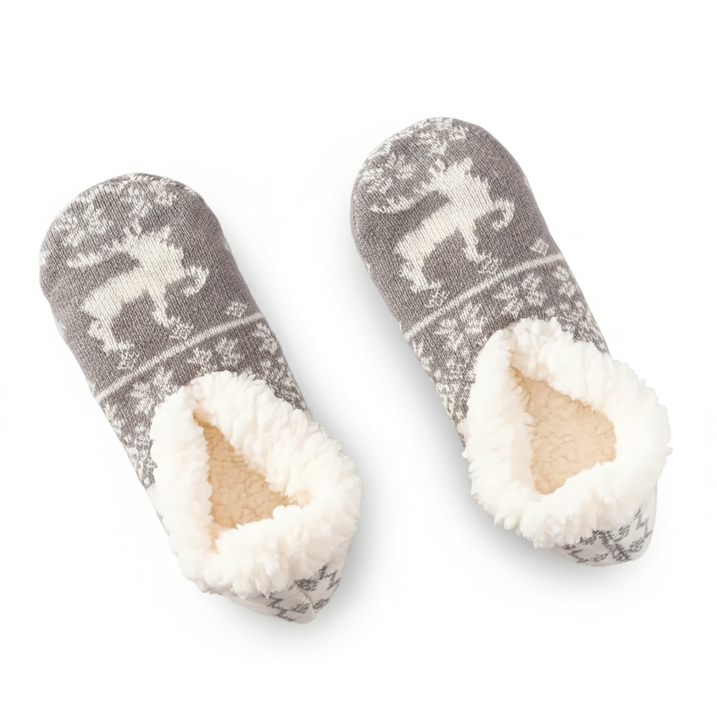 Non Slip Warm Plush Fleece Socks For Women