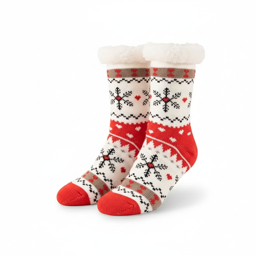 Soft Plush Fleece Lined Christmas Socks For WomenSoft Plush Fleece Lined Christmas Socks For Women - Image 13