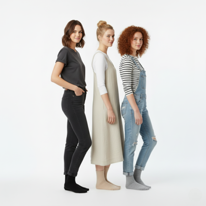 3 Pairs Bamboo Mini Crew Socks For Women