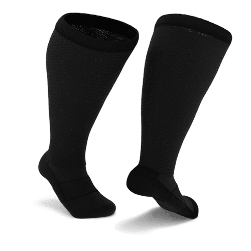 Black Non-Binding Diabetic Socks-Plantar SocksBlack Non-Binding Diabetic Socks - Image 3