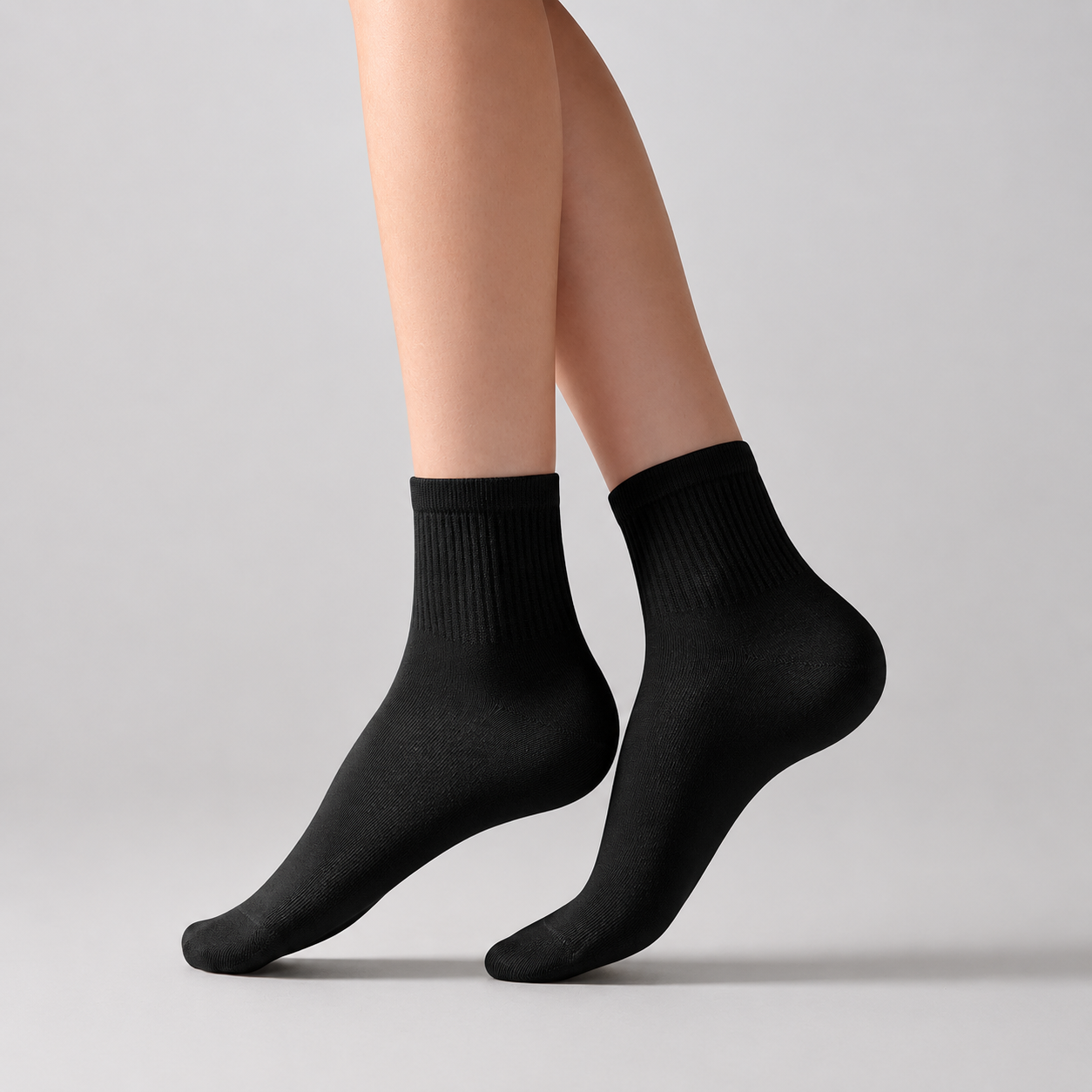 6 Pair Casual Mini Crew Socks For Everyday Comfort