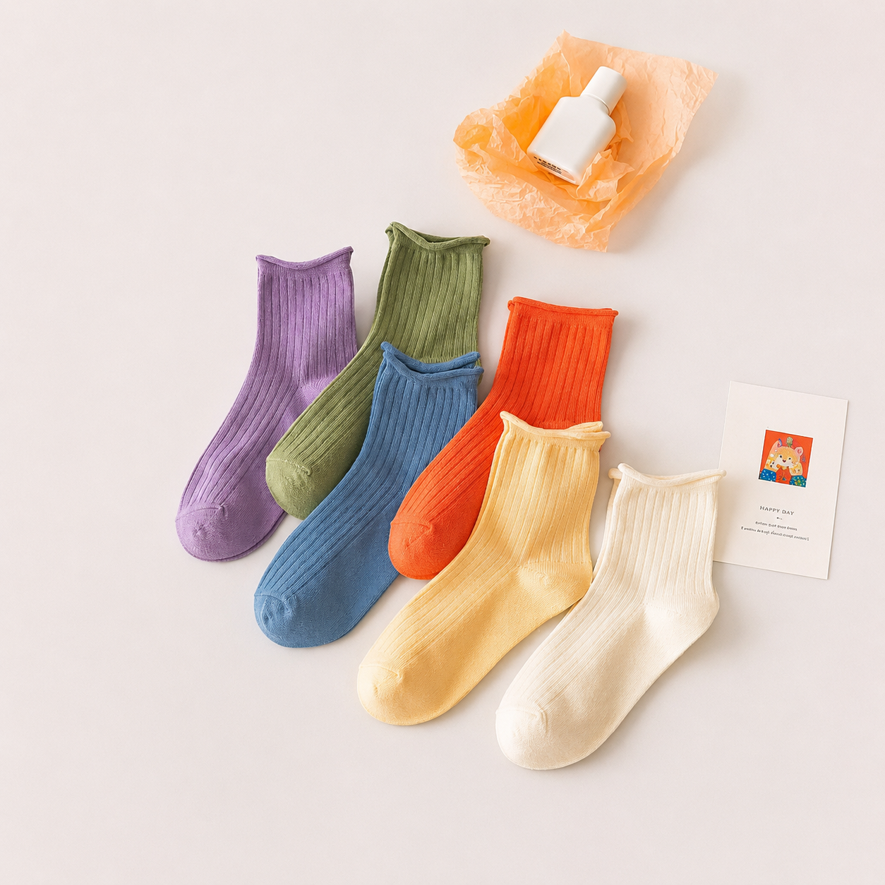 Casual Comfy Mid Crew Socks For Women