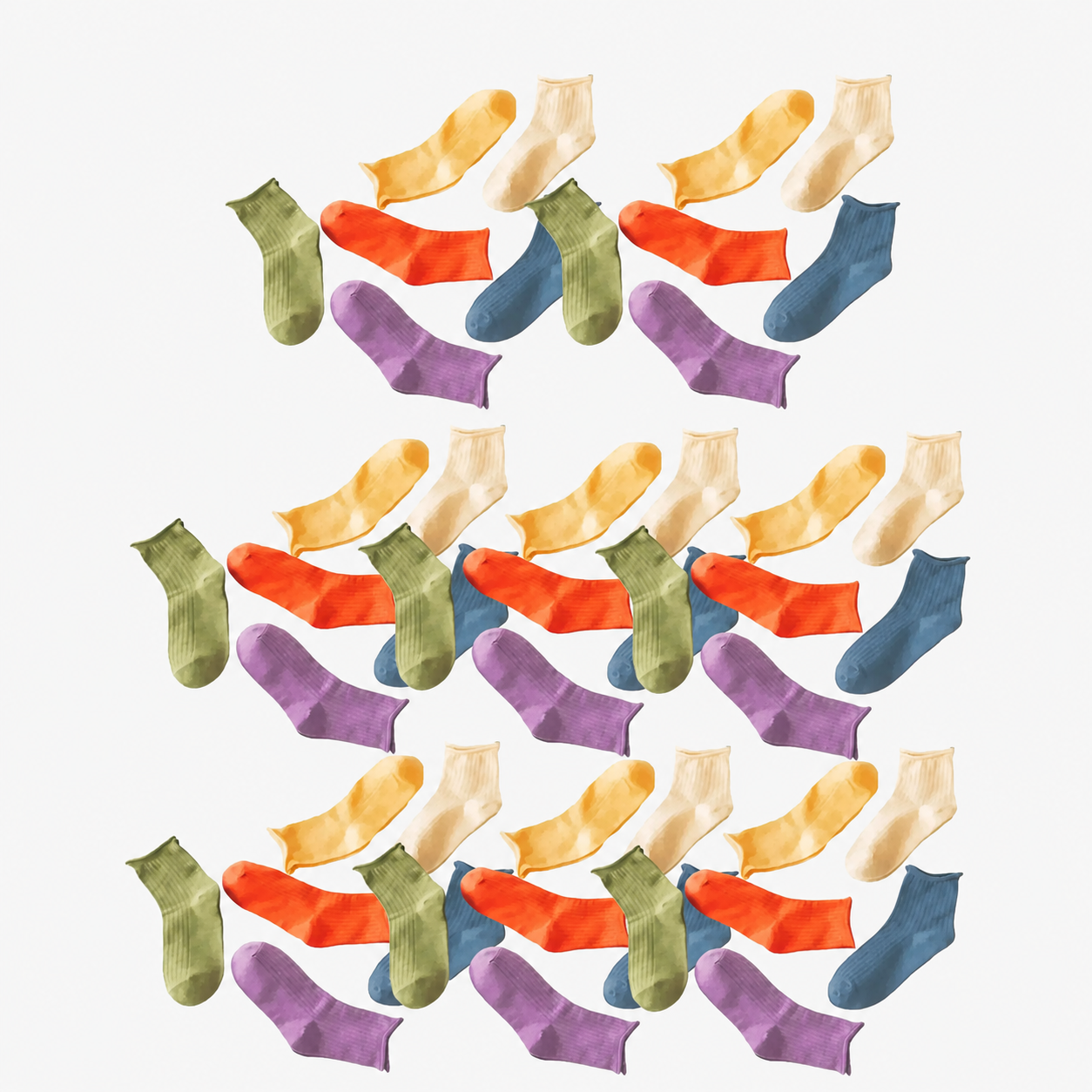 Casual Comfy Mid Crew Socks For Women