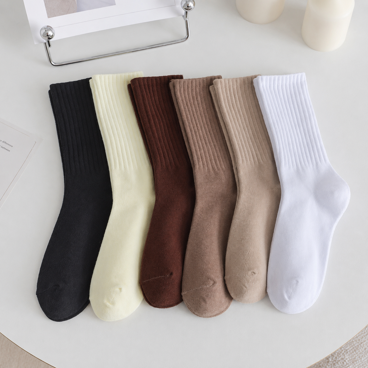 Casual Comfy Mid Crew Socks For Women