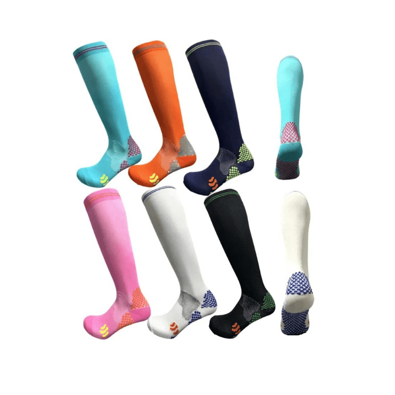 Running Pressure Sports Socks European & American Elastic Football Socks- 6 Pairs-Plantar Socks