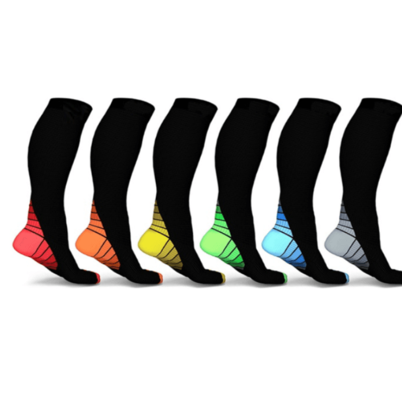 Unisex Sports Compression Socks- Pack of 5-Plantar Socks